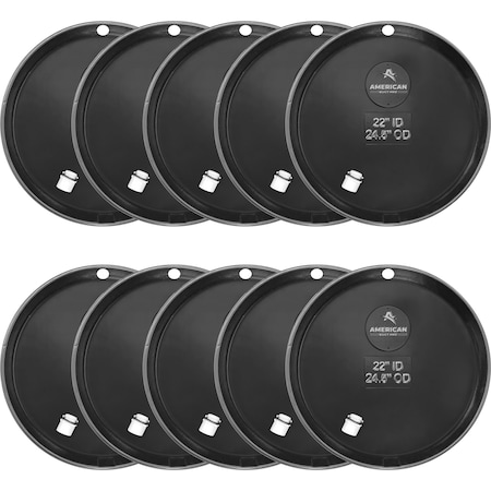 American Built Pro Water Heater Pan, 22 in PreDrilled Plastic wDrain Hose Adapter, 10PK WHP22-Drl P10